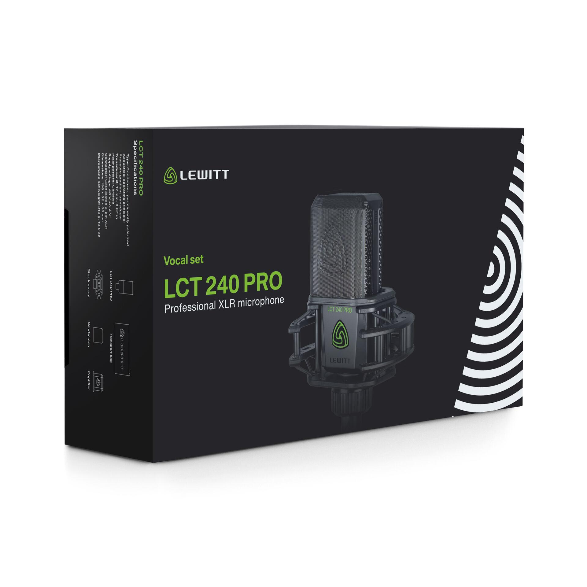 Lewitt LCT 240 Pro Vocal Set with Shockmount & Magnetic Pop Filter
